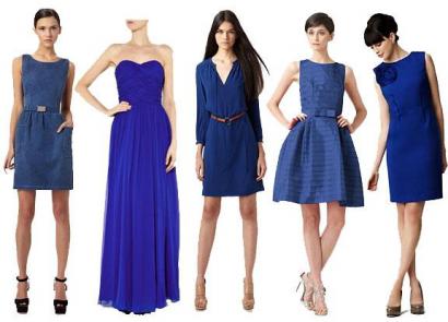 What shoes will go with a blue dress: photos of models and possible looks