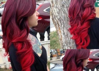 Sarkani mati: frizūras ar ugunīgu temperamentu