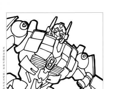 Transformers coloring pages are a real battle with mega opponents